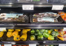 Top shelf: chocolate Palermo peppers.